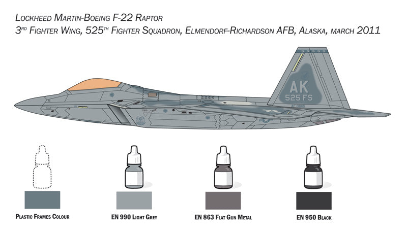 Italeri 72011 F-22 Raptor - Complete set for modeling 1/72 – image 4