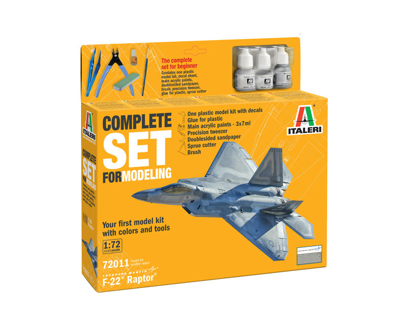 Italeri 72011 F-22 Raptor - Complete set for modeling 1/72