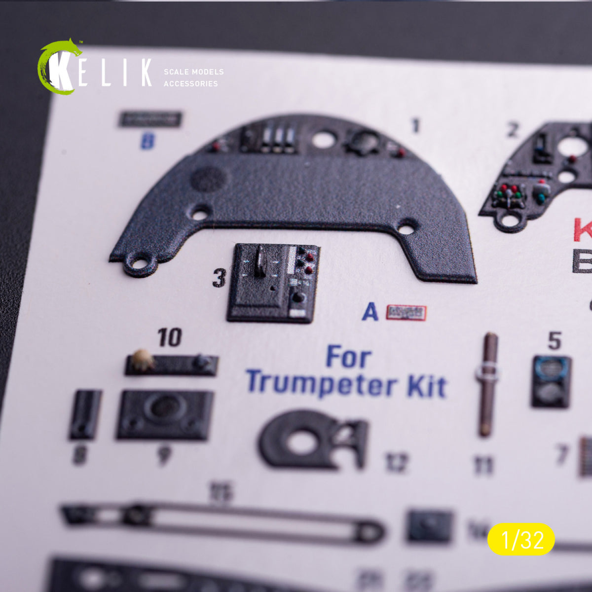 KELIK K32034 Messerschmitt Bf-109 G-6 - Interior 3D Decals (for Trumpeter Kits) 1/32 – image 4