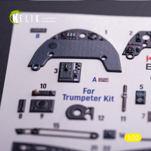 KELIK K32034 Messerschmitt Bf-109 G-6 - Interior 3D Decals (for Trumpeter Kits) 1/32 – image 4