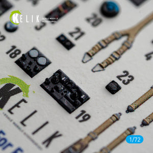 KELIK K72243 Messerschmitt Bf-110 G-4 - Interior 3D Decals (for Eduard Kits) 1/72 – image 8