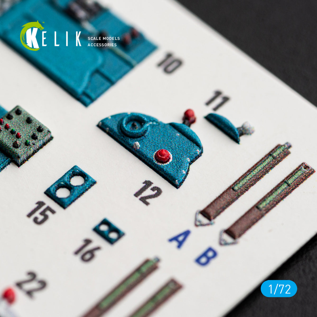 KELIK K72244 Nakajima J1N1-S Gekko - Interior 3D Decals (for Fujimi / Hobby 2000 Kits) 1/72 – image 4