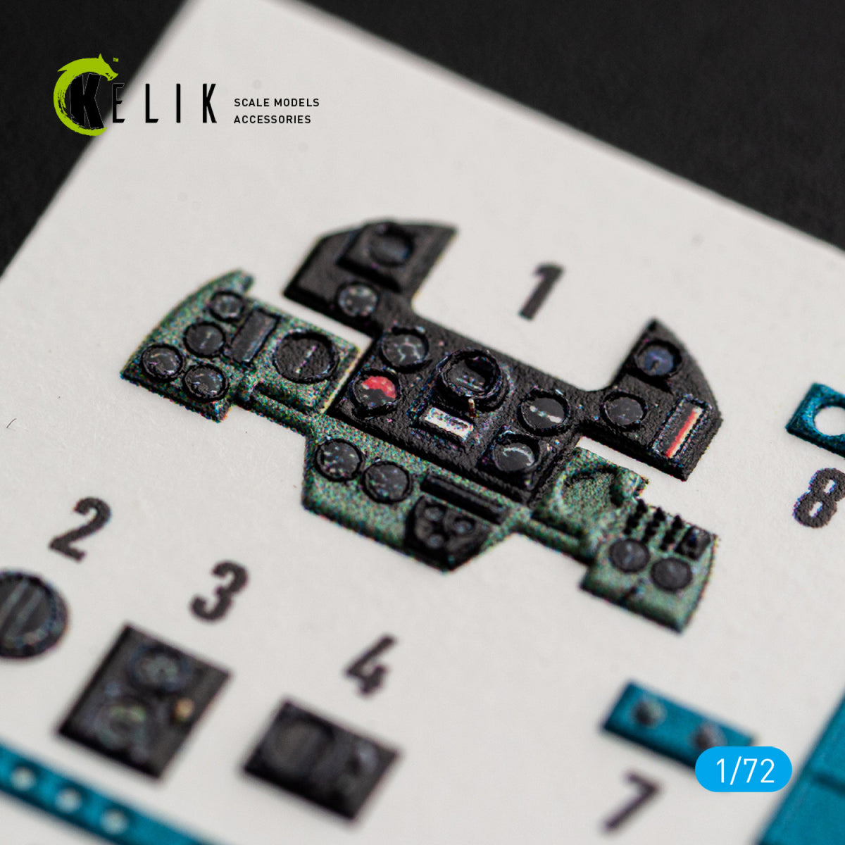 KELIK K72244 Nakajima J1N1-S Gekko - Interior 3D Decals (for Fujimi / Hobby 2000 Kits) 1/72 – image 8