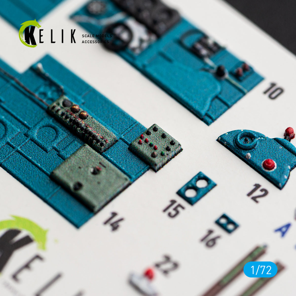 KELIK K72244 Nakajima J1N1-S Gekko - Interior 3D Decals (for Fujimi / Hobby 2000 Kits) 1/72 – image 3