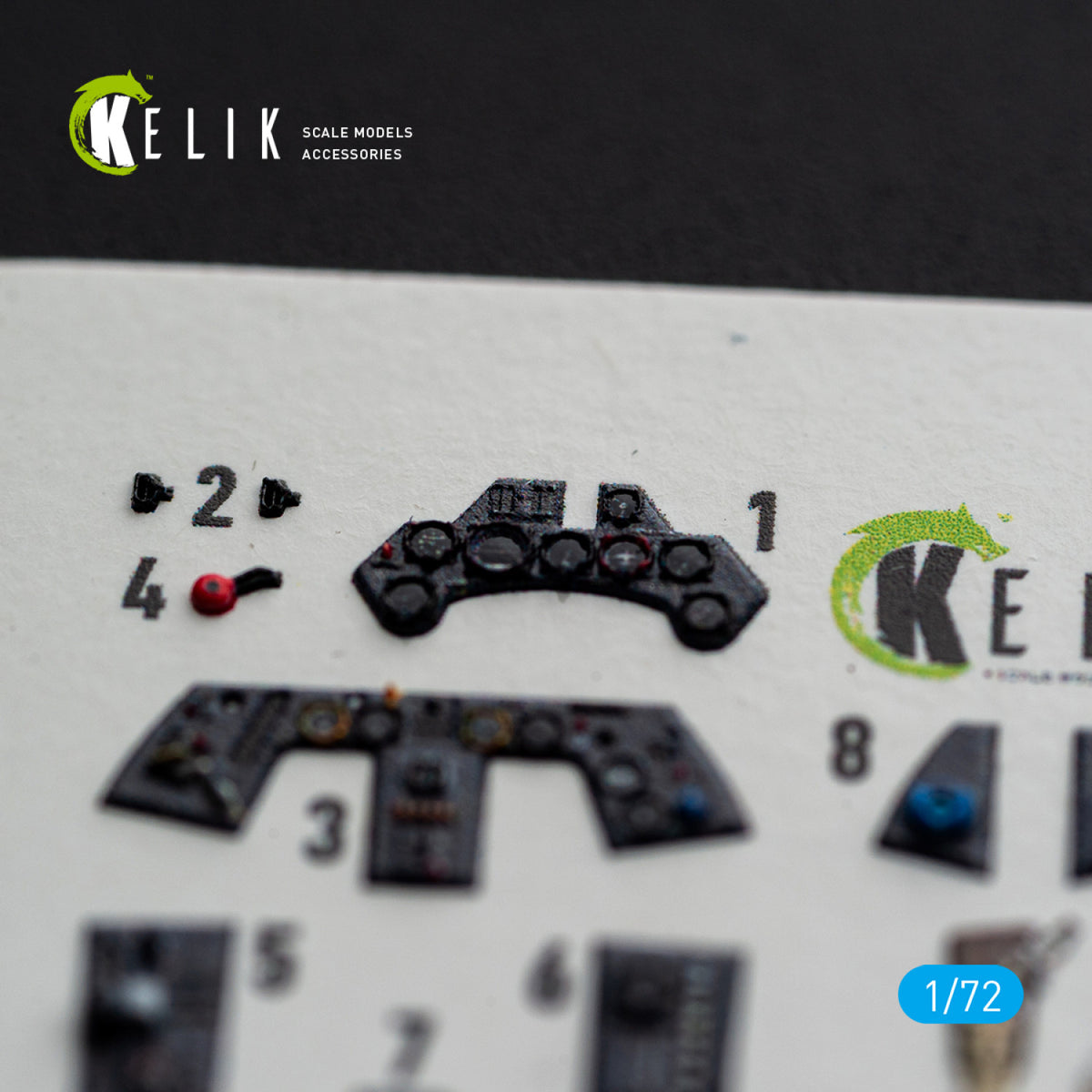 KELIK K72254 Focke Wulf Fw-190 A-8 / R-2 - Interior 3D Decals (for Eduard Kits) 1/72 – obrázek 5
