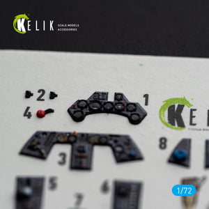 KELIK K72254 Focke Wulf Fw-190 A-8 / R-2 - Interior 3D Decals (for Eduard Kits) 1/72 – obrázek 5