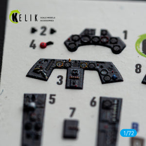 KELIK K72254 Focke Wulf Fw-190 A-8 / R-2 - Interior 3D Decals (for Eduard Kits) 1/72 – obrázek 6
