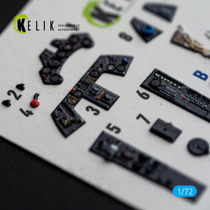 KELIK K72254 Focke Wulf Fw-190 A-8 / R-2 - Interior 3D Decals (for Eduard Kits) 1/72 – obrázek 3