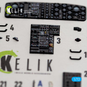 KELIK K72258 Sikorsky CH-54 A Tarhe - Interior 3D Decals (for ICM Kits) 1/72 – obrázek 6