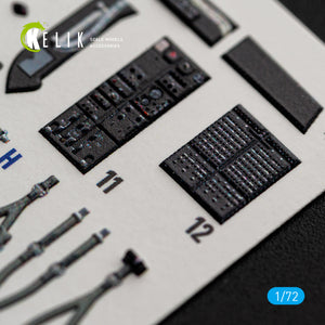 KELIK K72258 Sikorsky CH-54 A Tarhe - Interior 3D Decals (for ICM Kits) 1/72 – obrázek 2