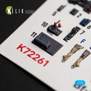 KELIK K72261 Messerschmitt Bf-109 K-4 - Interior 3D Decals (for Eduard Kits) 1/72 – zdjęcie 5