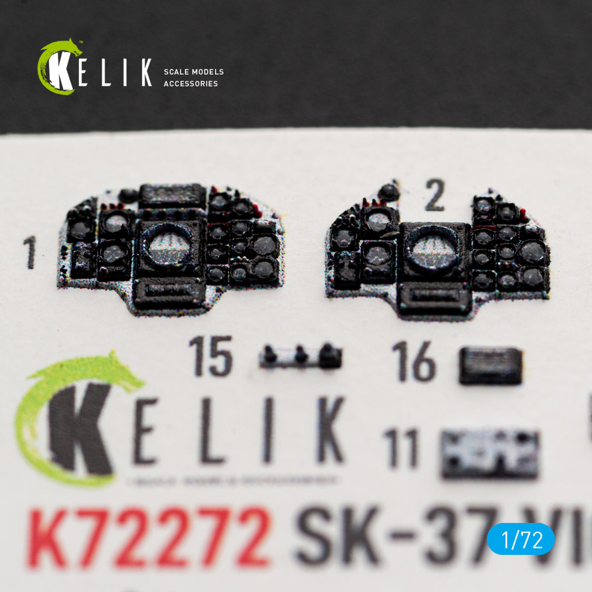 KELIK K72272 Saab SK-37 Viggen - Interior 3D Decals (for Special Hobby Kits) 1/72 – imagen 4