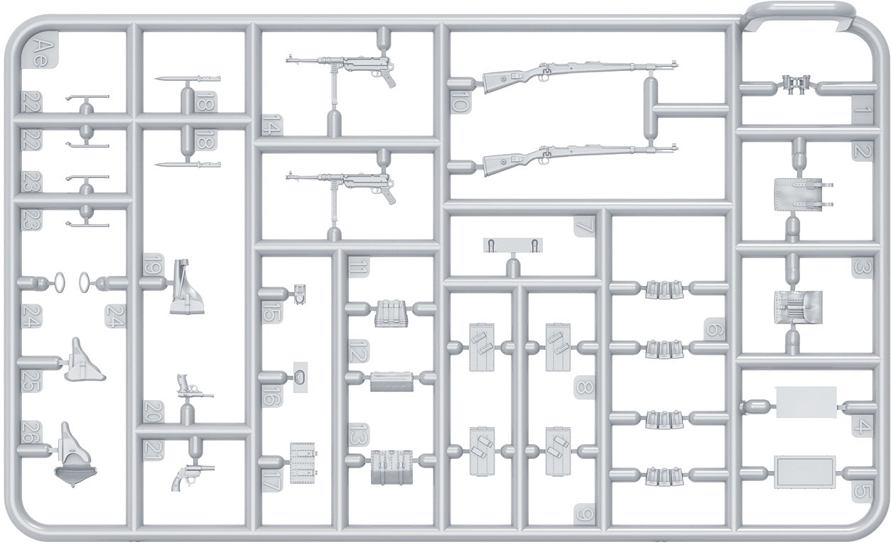 MiniArt 36075 German Checkpoint. 3t Cargo Truck 3,6-36S &amp;amp; Kfz.1 Type 170VK w/ Feldgendarmerie. Big Set 1/35 – Bild 11
