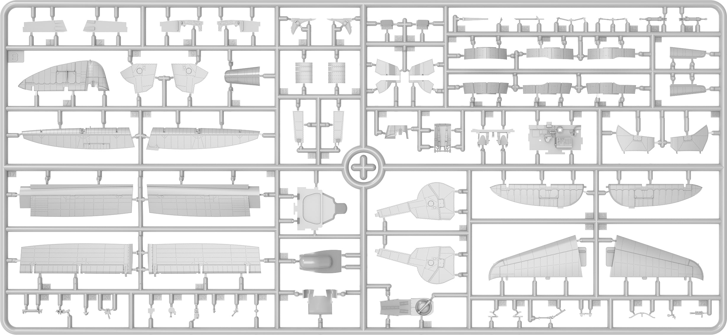MiniArt 48042 P-47M Thunderbolt Dorsal Fin Advanced Kit 1/48 – zdjęcie 14
