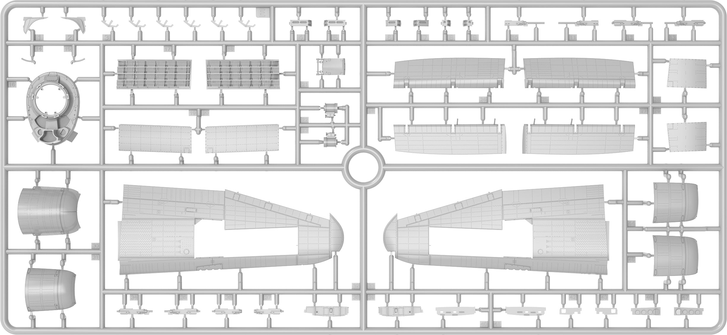 MiniArt 48042 P-47M Thunderbolt Dorsal Fin Advanced Kit 1/48 – zdjęcie 22