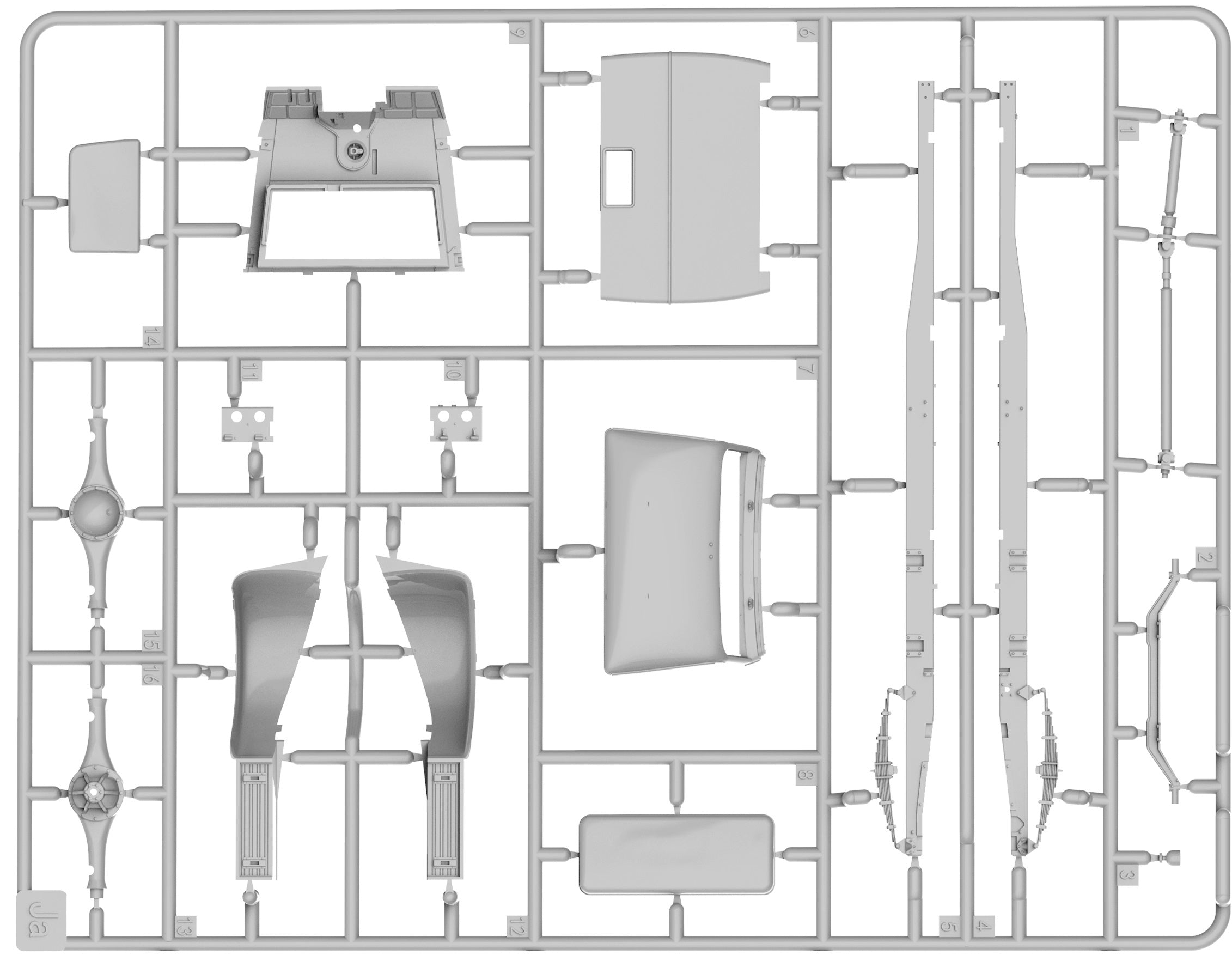 MiniArt 36075 German Checkpoint. 3t Cargo Truck 3,6-36S &amp;amp; Kfz.1 Type 170VK w/ Feldgendarmerie. Big Set 1/35 – Bild 35