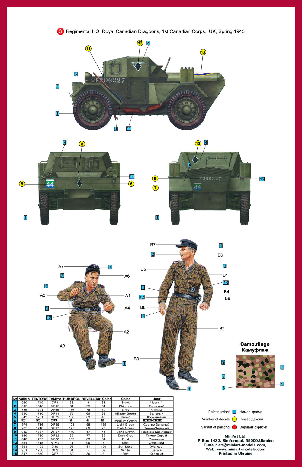 MiniArt 35074 DINGO Mk.II SCOUT CAR w/CREW 1/35 – obrázek 26