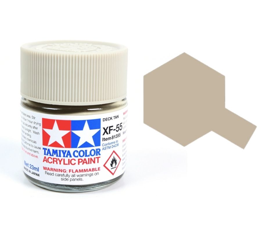 Tamiya 81355 Acrylic XF-55 Deck Tan 23ml