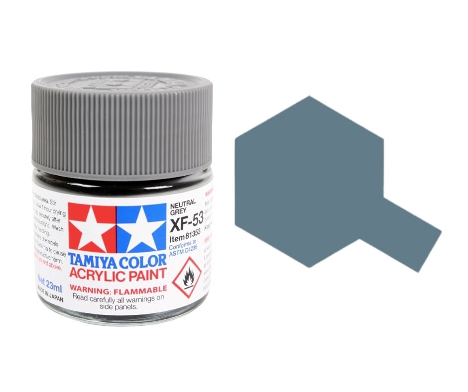 Tamiya 81353 Acrylique XF-53 Gris neutre 23 ml