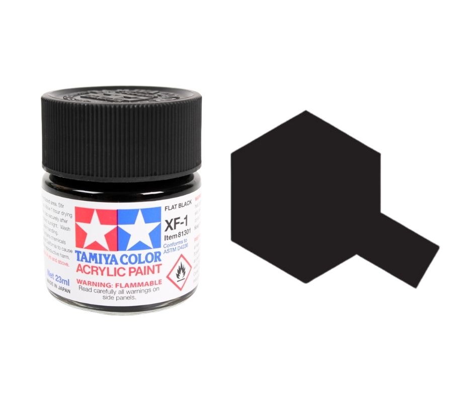 Tamiya 81301 Acryl XF-1 Flat Black 23ml