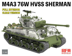 Rye Field Model 5162 M4A3 76W HVSS Sherman Full Interior / Clear Version 1/35 – obrázek 2