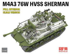 Rye Field Model 5162 M4A3 76W HVSS Sherman Full Interior / Clear Version 1/35 – obrázek 5