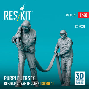 RESKIT RSF48-0028 Purple jersey refueling team (modern) (scene 1) (2 pcs) (3D Printed) 1/48 – Bild 2