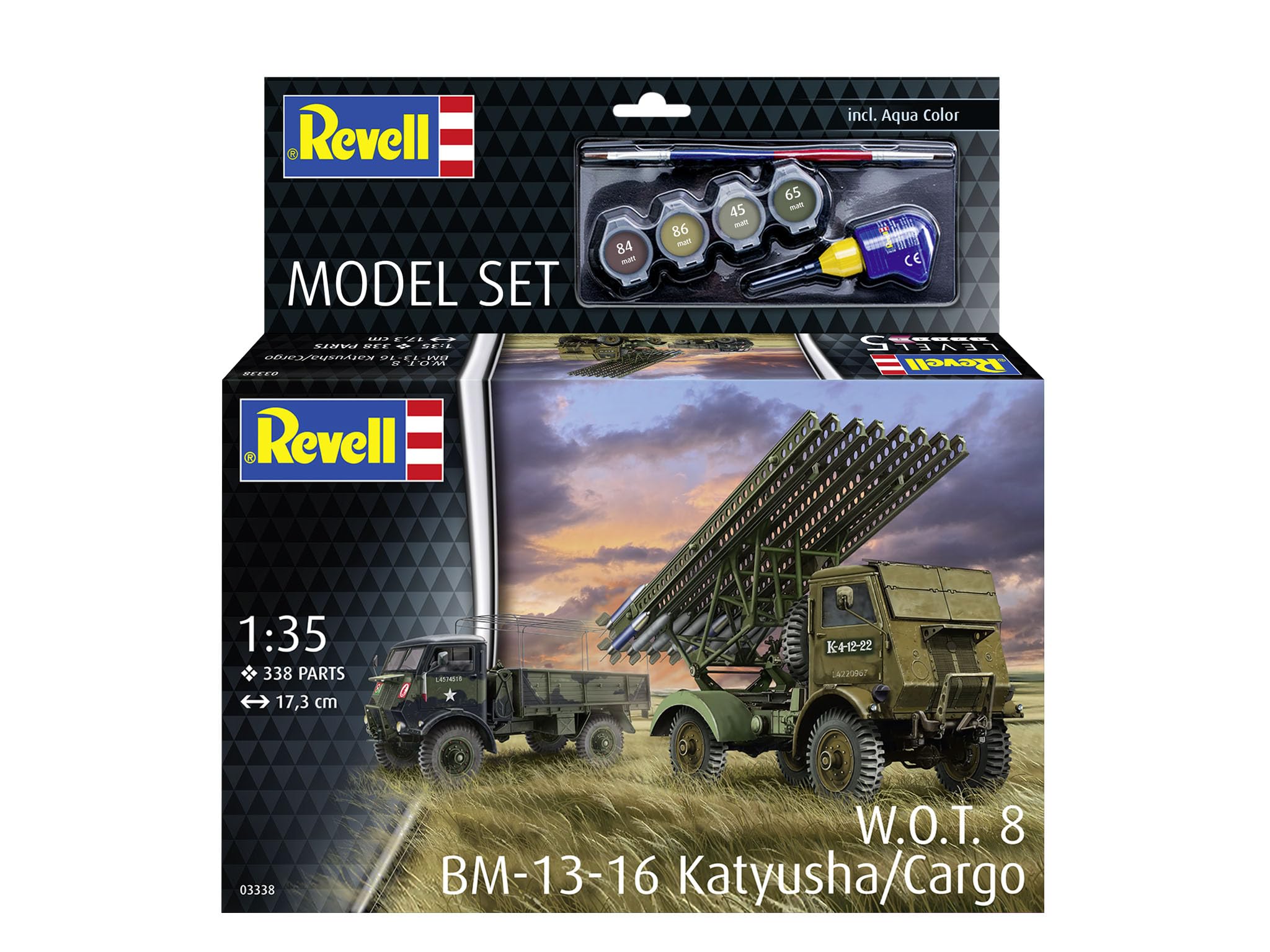 Revell 63338 WOT 8 BM-13-16 Katyusha/ Cargo Model Set 1/72
