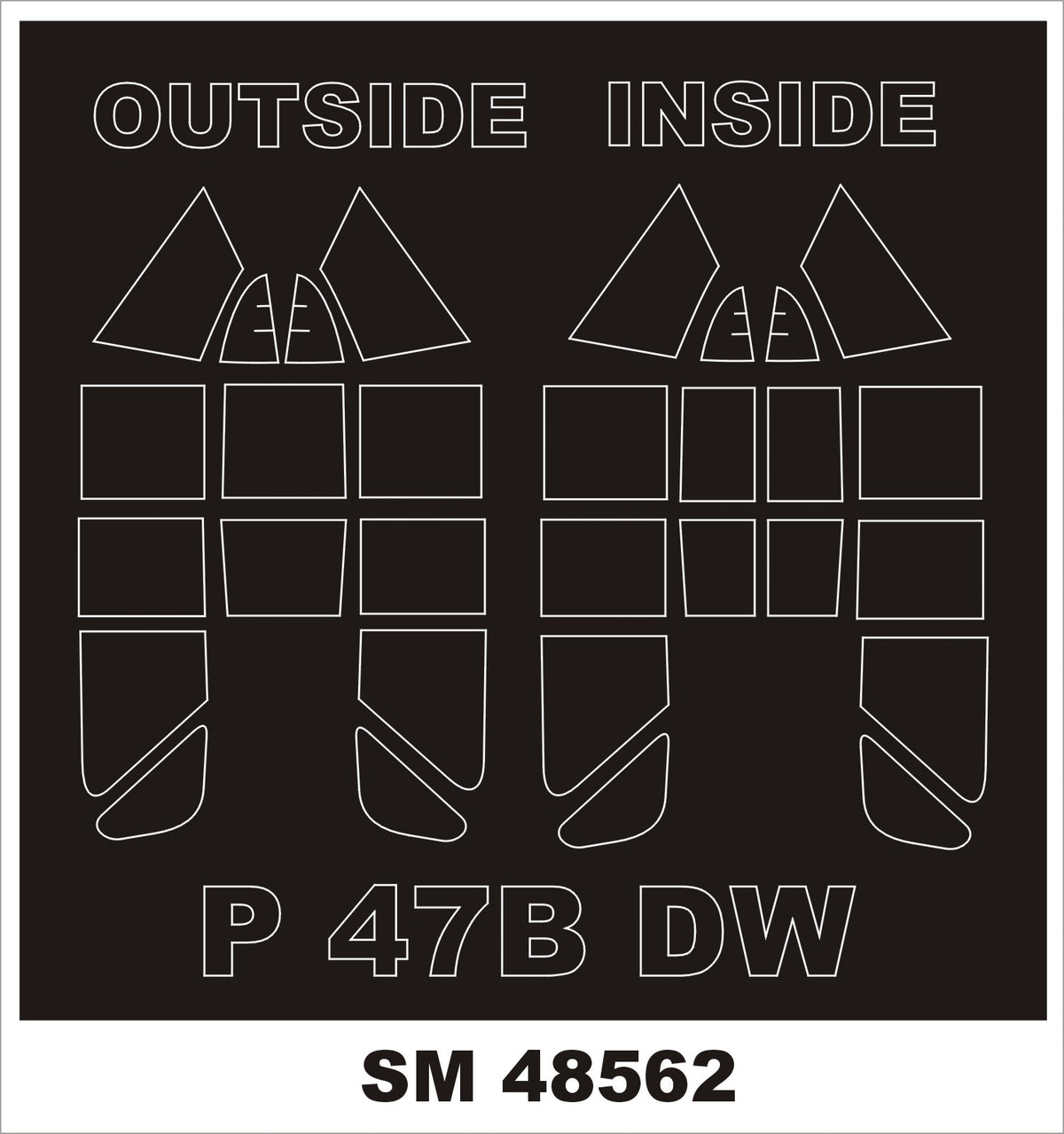 Montex SM48562 P-47B pour DORA WINGS 1/48