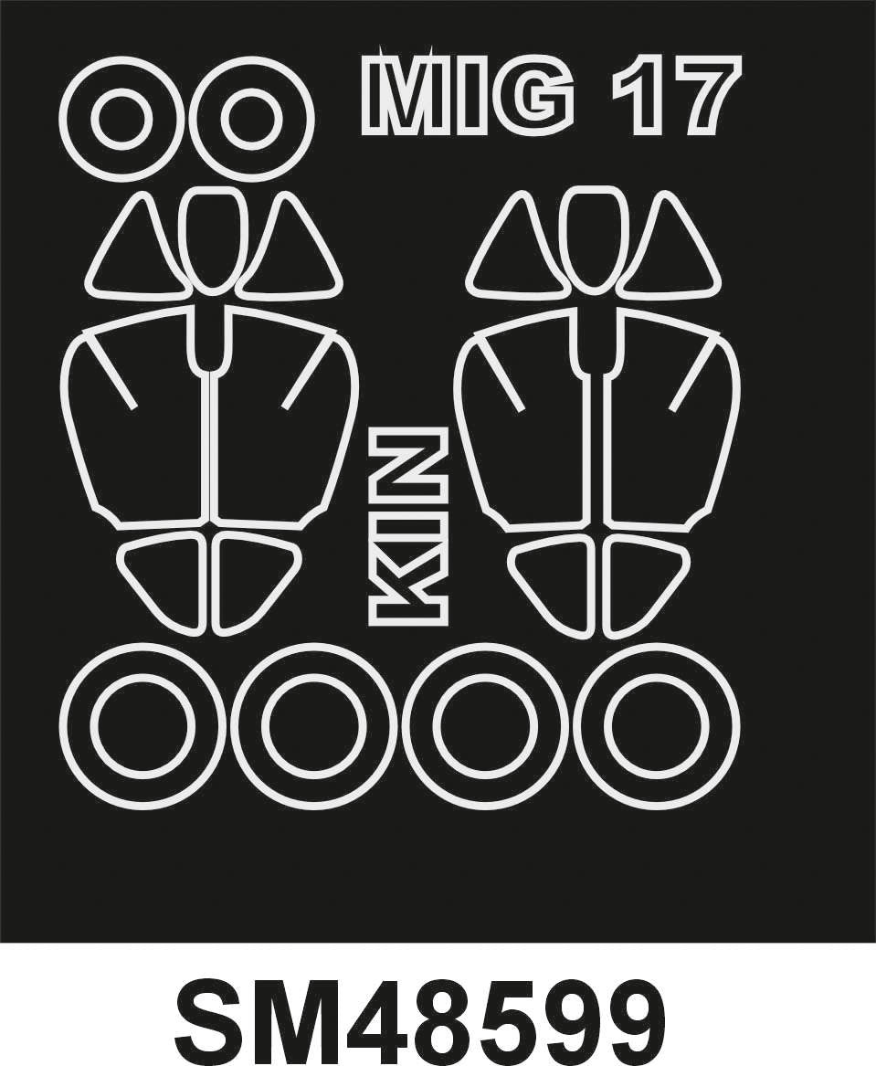 Montex SM48599 MiG 17F KINETIC Mini Mask for painting 1/48