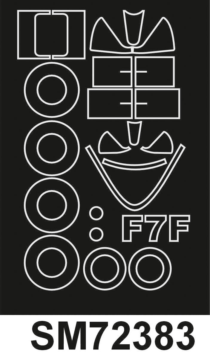Montex SM72383 F7F TIGERCAT FLY Mini Mask for painting 1/72