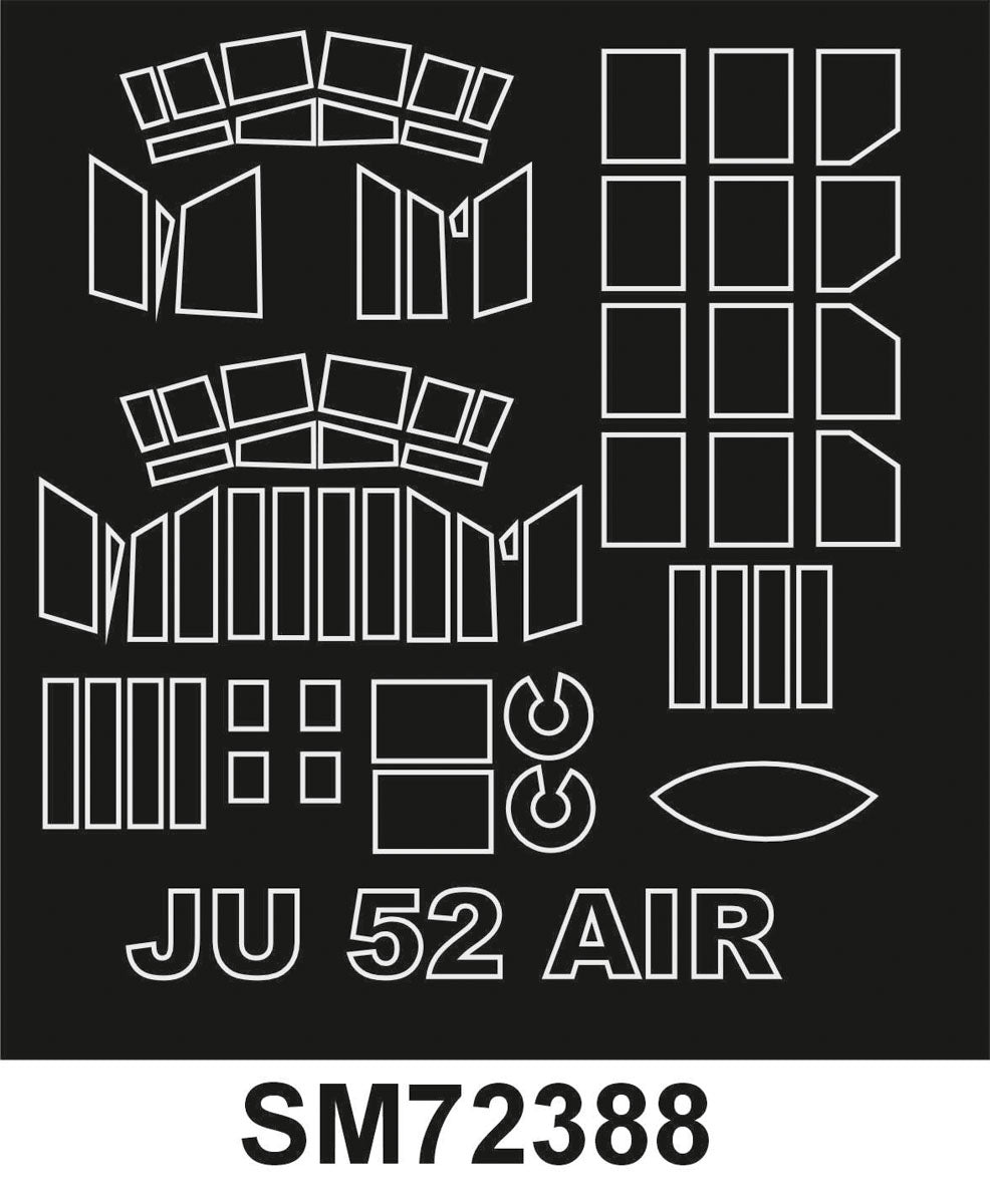 Montex SM72388 Junkers Ju 52 AIRFIX Mini Mask for painting 1/72