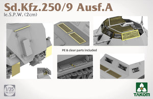 Takom 2213 Sd.Kfz. 250/9 Ausf. A le. S.P.W. (2 cm) 1/35 – obrázek 4