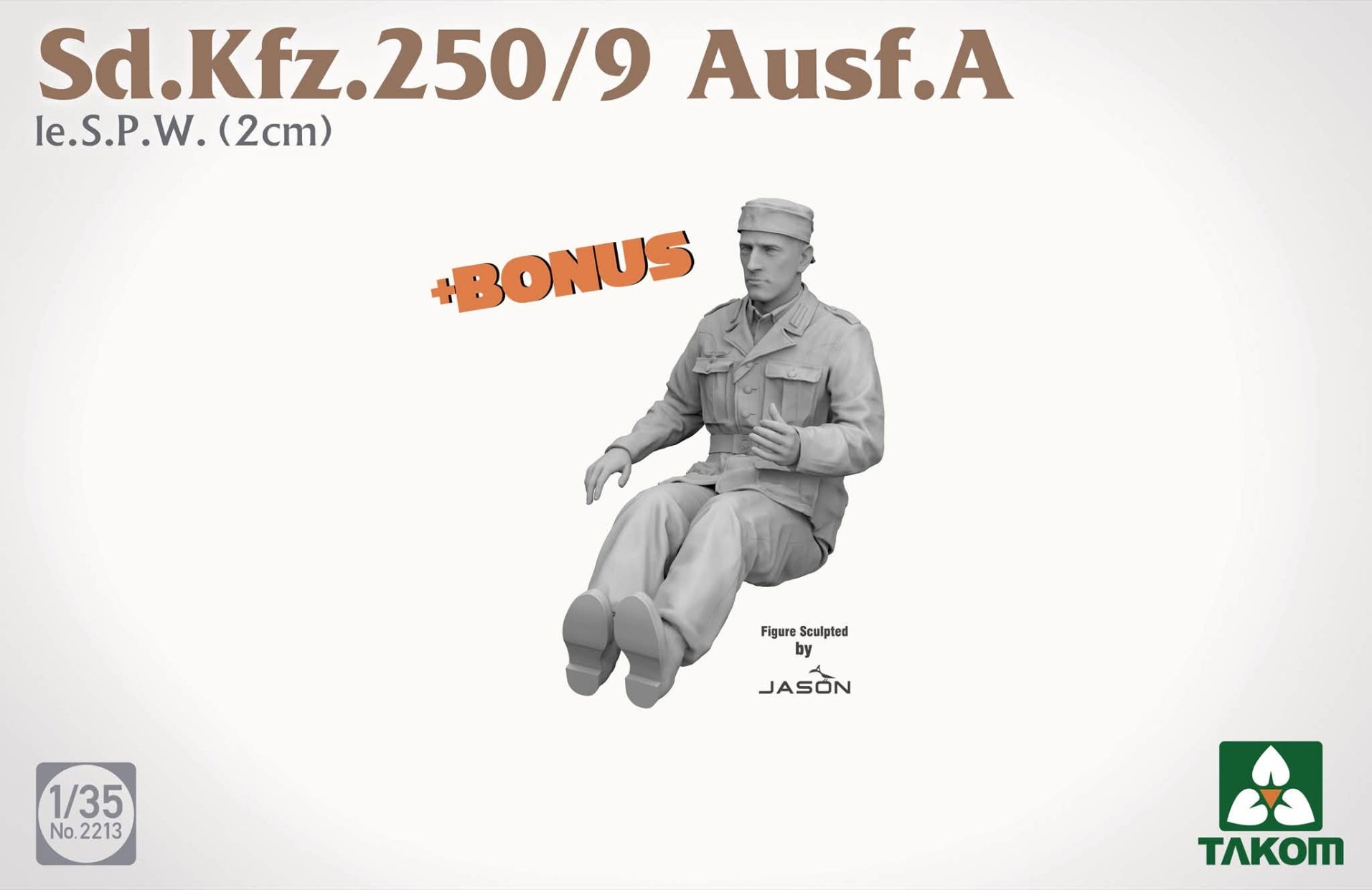 Takom 2213 Sd.Kfz. 250/9 Ausf. A le. S.P.W. (2 cm) 1/35 – obrázek 2