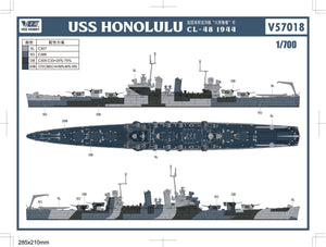 Vee Hobby V57018 USS Honolulu CL-48 - Standard Edition 1/700 – obrázek 3