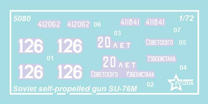 Zvezda 5080 Soviet Self-Propelled Gun SU-76M 1/72 – imagen 3