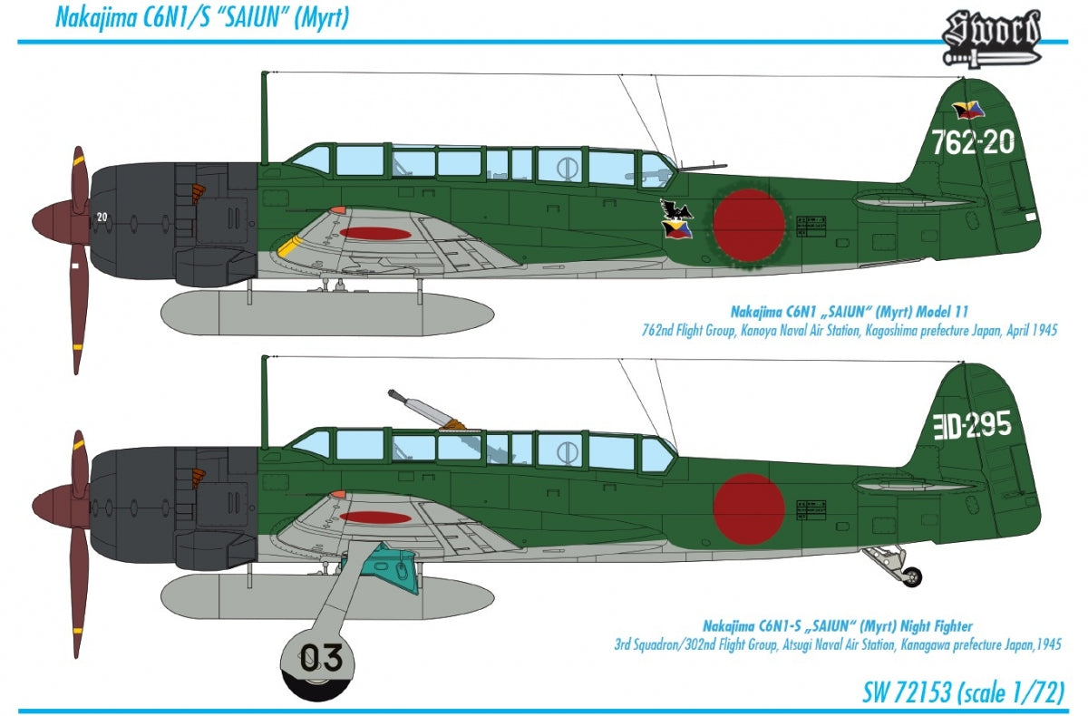 Sword 72153 Nakajima C6N1/S Myrt 1/72 – image 2