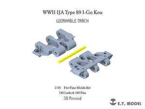 ET Model P35-035 WWII IJA Type 89 I-Go Kou Workable Track ( 3D Printed ) 1/35