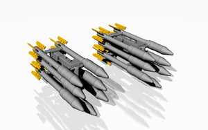 Armory Models ACA4814 S-3K unguided missiles w/ APU-14U launcher rack 1/48 – image 5