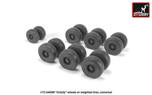 Armory Models AW72506 A400M Grizzly wheels w/ weighted tires 1/72 – image 2