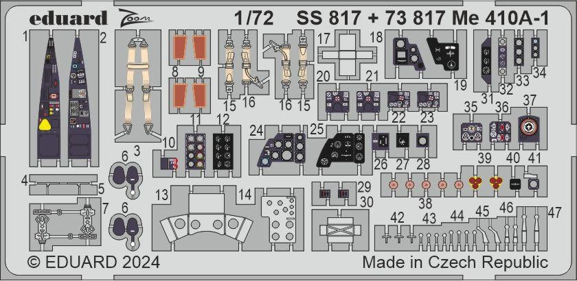 Eduard 73817 Me 410A-1 AIRFIX 1/72