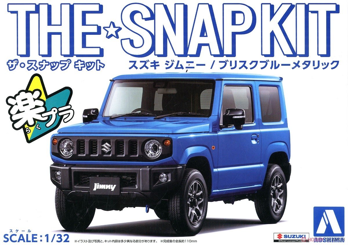 Aoshima 05778 Suzuki Jimny / Brisk Blue Metallic - SNAPKIT 1/24