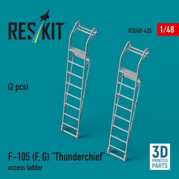 RESKIT RSU48-0435 F-105 (F, G) "Thunderchief" access ladders (2 pcs) (3D Printed) 1/48