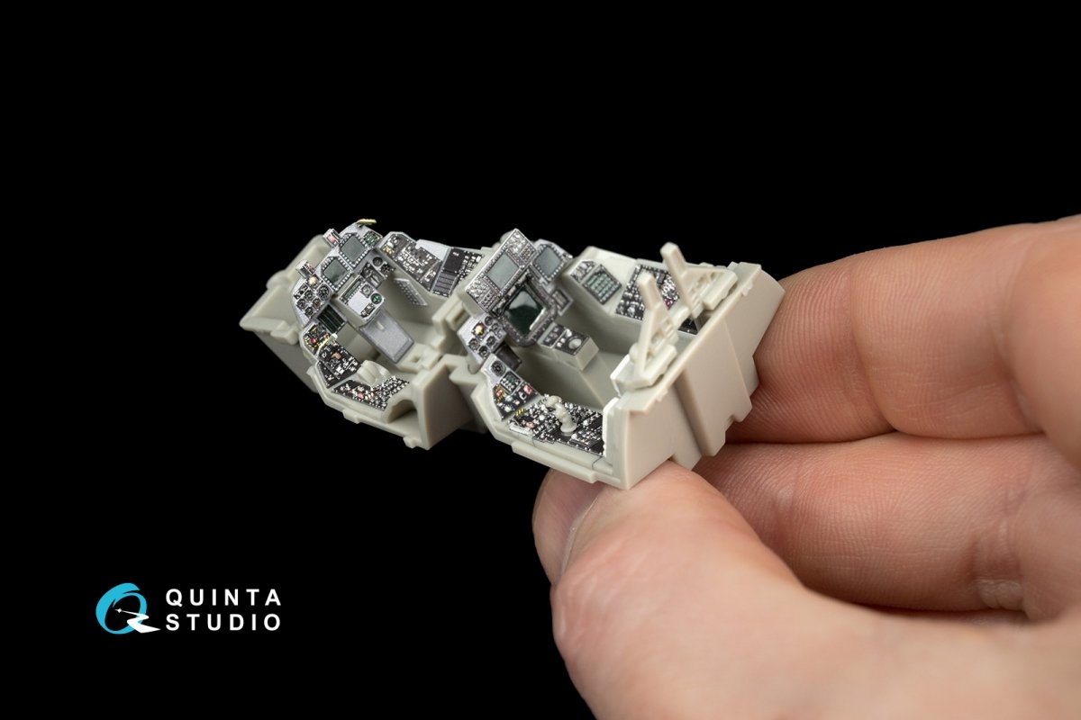 Quinta Studio QD48070 F-14D 3D-Printed &amp;amp; colored Interior on decal paper (for Tamiya kit) 1/48 – image 8