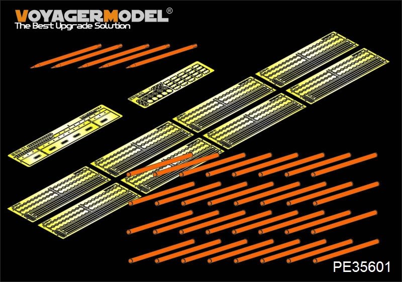 Voyager Model PE35601 Modern Russian BM-21 Rocket Lauchers(40PCES)&amp;Rockets(5PCES) For TRUMPETER 01013 1/35