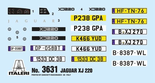Italeri 3631 Jaguar XJ 220 1/24 – image 4