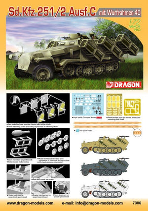 Dragon 7306 Sd.Kfz.251/2 C 1/72 – obrázek 2