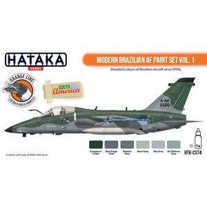 Hataka HTK-CS74 Modern Brazilian AF paint set vol. 1 (6x17ml) – image 2