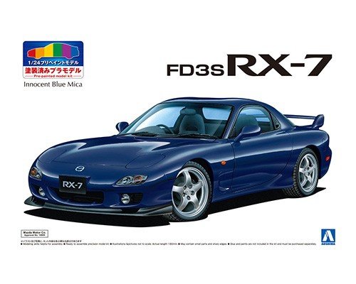 Aoshima 05498 MAZDA FD3S RX-7 '99 (Bleu Innocent Mica) 1/24