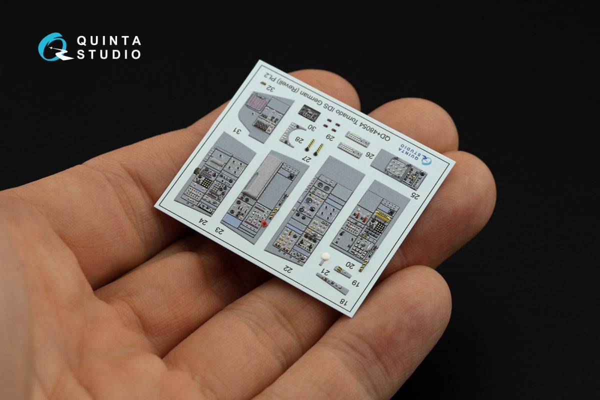 Quinta Studio QDS+48054 Tornado IDS German 3D-Printed &amp;amp; colored Interior on decal paper (Revell) (small version) (with 3D-printed resin parts) 1/48 – image 9
